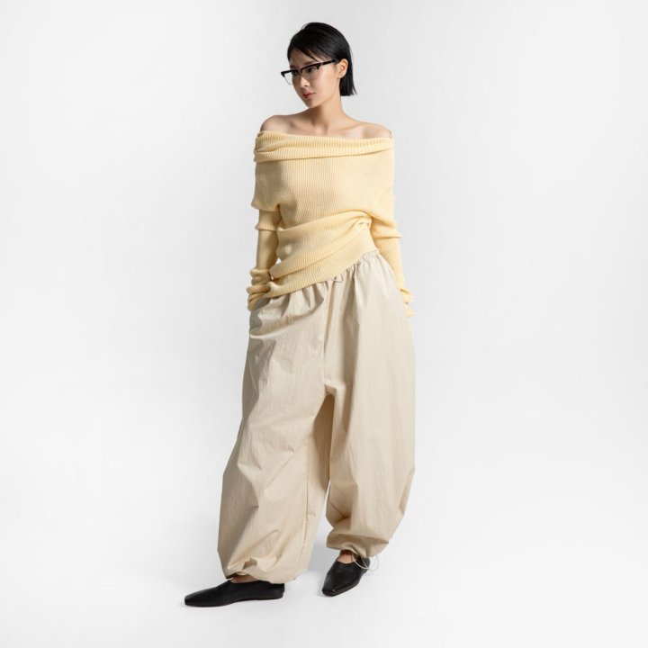 Paper Moon - Korean Women Fashion - #womensfashion - Cotton Balloon Wide Trousers - 5