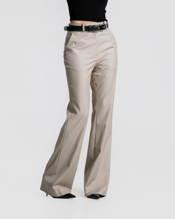 Paper Moon - Korean Women Fashion - #womensfashion - Tailored Semi Flare Trousers - 2