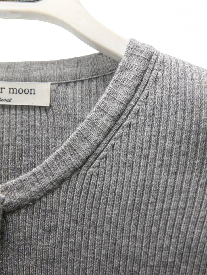Paper Moon - Korean Women Fashion - #womensfashion - Ribbed Button Down Knit Cardigan - 8