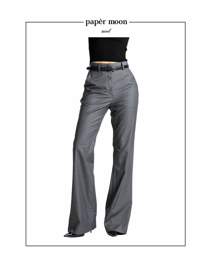 Paper Moon - Korean Women Fashion - #womensfashion - Tailored Semi Flare Trousers