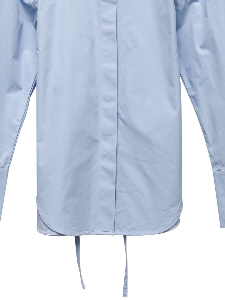 Paper Moon - Korean Women Fashion - #womensfashion - Padded Shoulder Button Down Cotton Shirt - 11