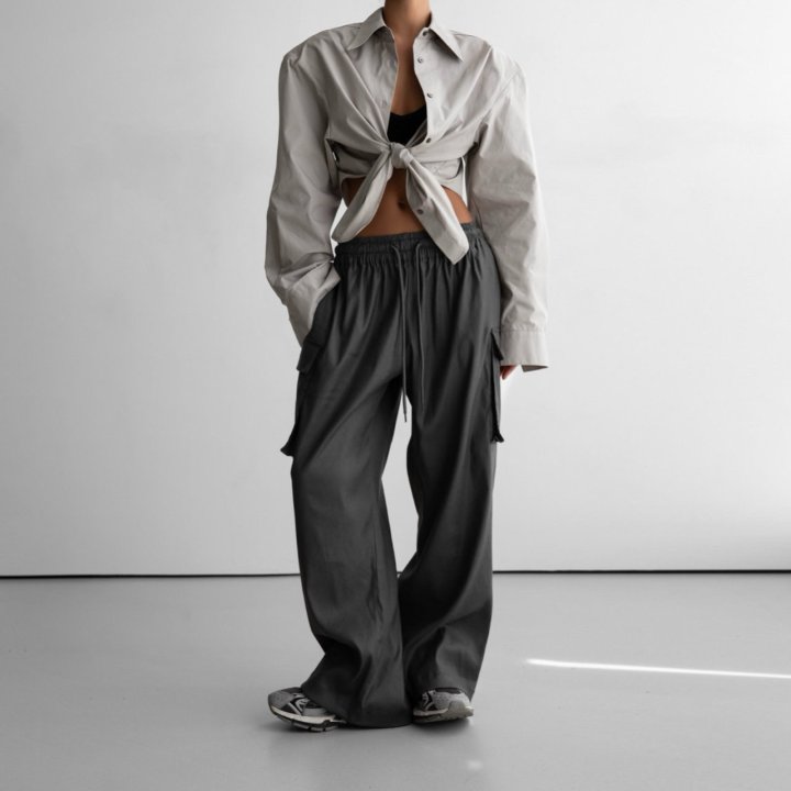Paper Moon - Korean Women Fashion - #momslook - Round Cut Hem Detail Button Down Shirt - 4