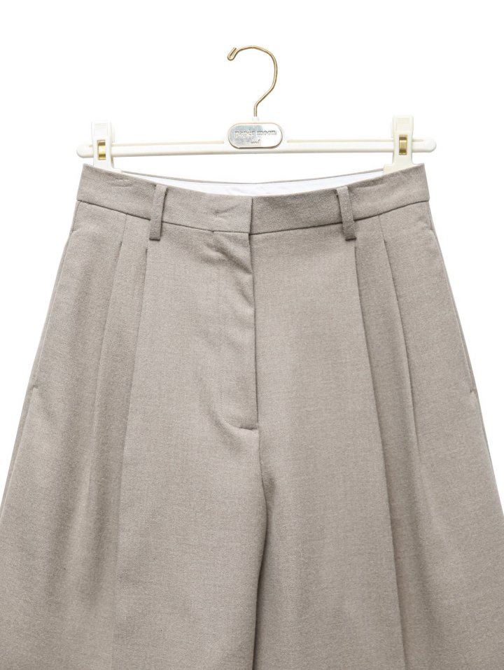 Paper Moon - Korean Women Fashion - #womensfashion - Flannel Wool Set - Up Bermuda Pants - 8