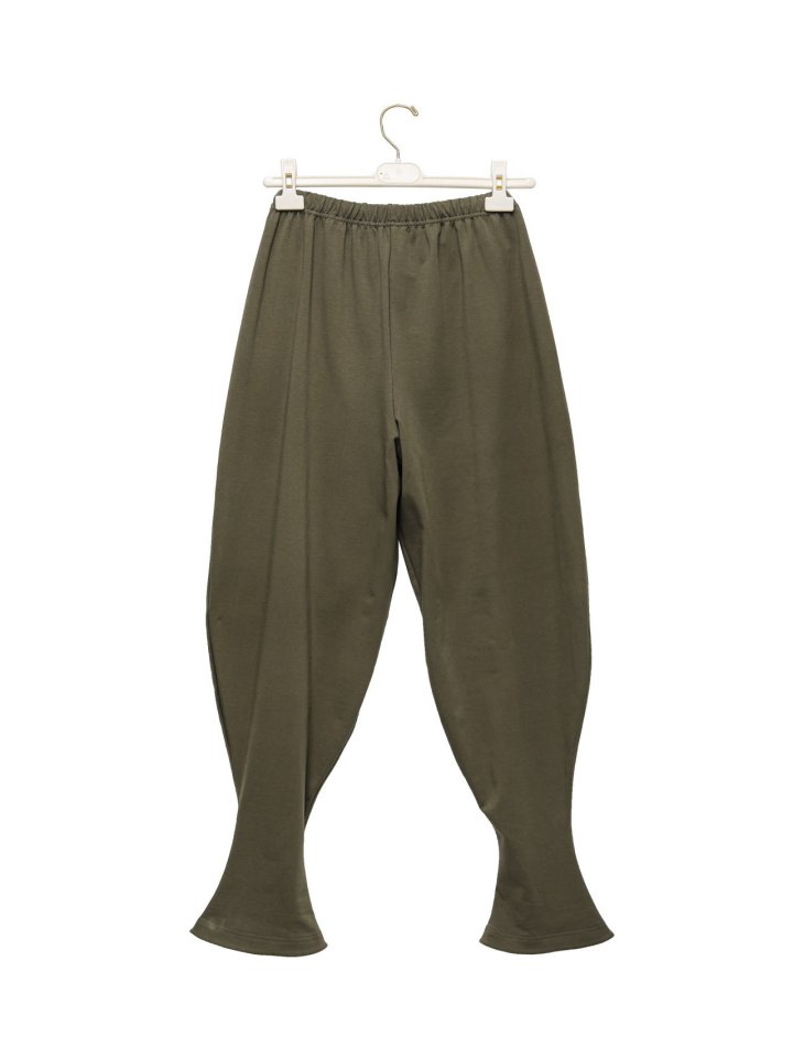 Paper Moon - Korean Women Fashion - #womensfashion - Curved Balloon Leg Jersey Pants - 6