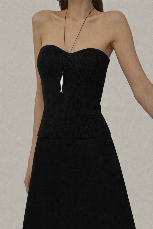 Paper Moon - Korean Women Fashion - #womensfashion - Volume Bust Tube Knit Top