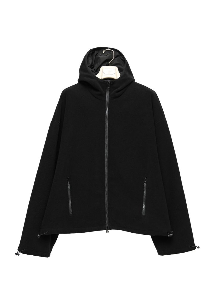 Paper Moon - Korean Women Fashion - #womensfashion - Classic Fleece Fabric Combi Hoodie Zipped - Up Jacket - 10