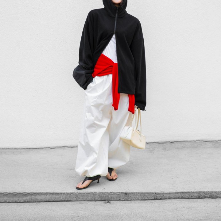 Paper Moon - Korean Women Fashion - #womensfashion - Classic Fleece Fabric Combi Hoodie Zipped - Up Jacket - 8