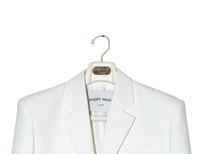 Paper Moon - Korean Women Fashion - #womensfashion - Squared Shoulder Cut Out Waist Detail Minimal Blazer - 8