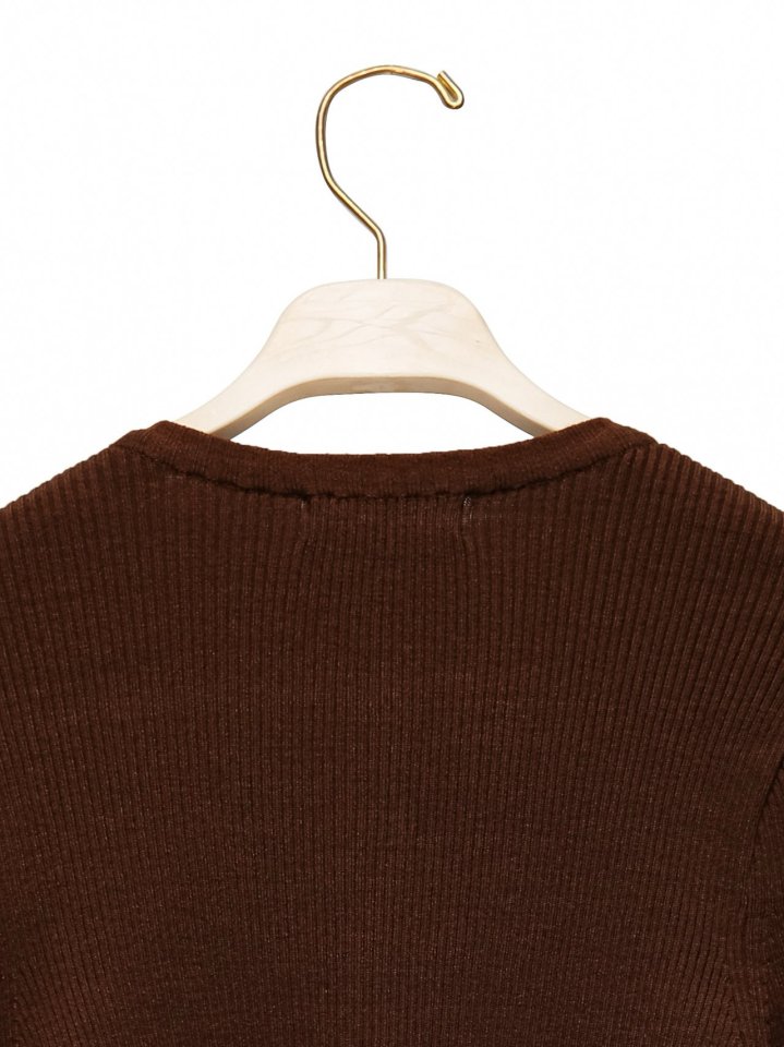 Paper Moon - Korean Women Fashion - #womensfashion - Ribbed Button Down Knit Cardigan - 12