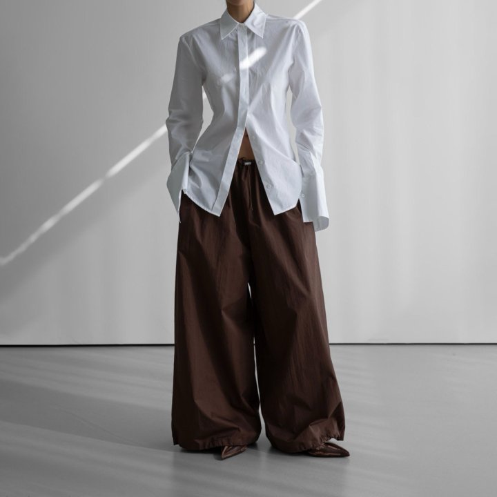 Paper Moon - Korean Women Fashion - #womensfashion - Cotton Balloon Wide Trousers - 5