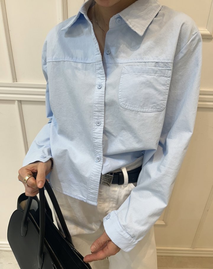 Pearls room - Korean Women Fashion - #romanticstyle - Back Button Shirt - 7