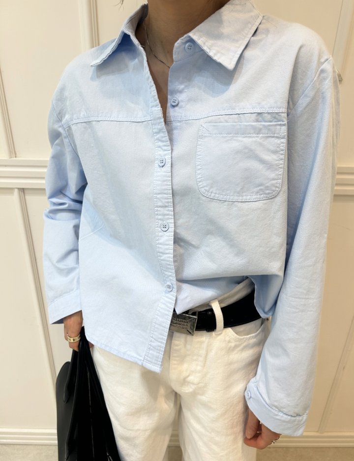 Pearls room - Korean Women Fashion - #shopsmall - Back Button Shirt - 8