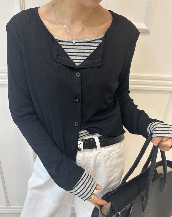 Pearls room - Korean Women Fashion - #thelittlethings - Double Fryse Cardigan - 9