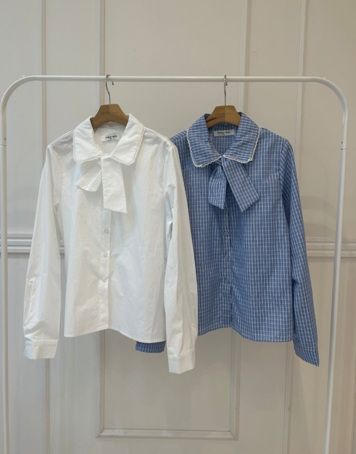 Pearls room - Korean Women Fashion - #vintageinspired - Celi Blouse - 12