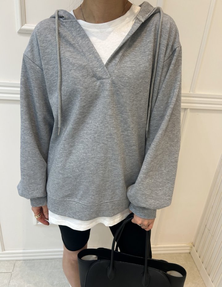 Pearls room - Korean Women Fashion - #womensfashion - Double Layered Hoodie