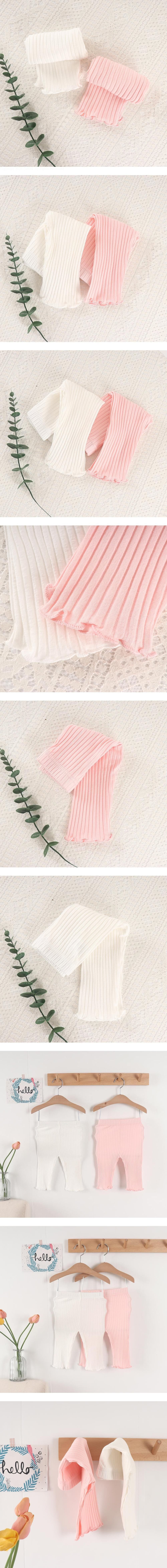 Pepper Mint - Korean Children Fashion - #childofig - Ribbed Leggings