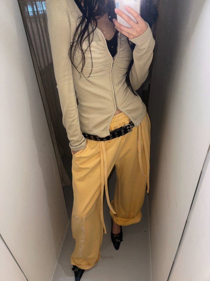 Rare Closet - Korean Women Fashion - #momslook - Bust Shirring Zip-Up - 11