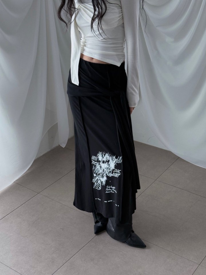 Rare Closet - Korean Women Fashion - #momslook - Off Seam Tie Skirt - 10