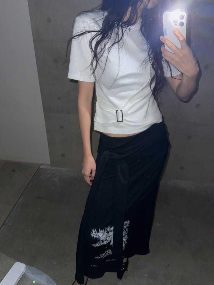 Diagonal Buckle Tee by Rare Closet for Women - view 5