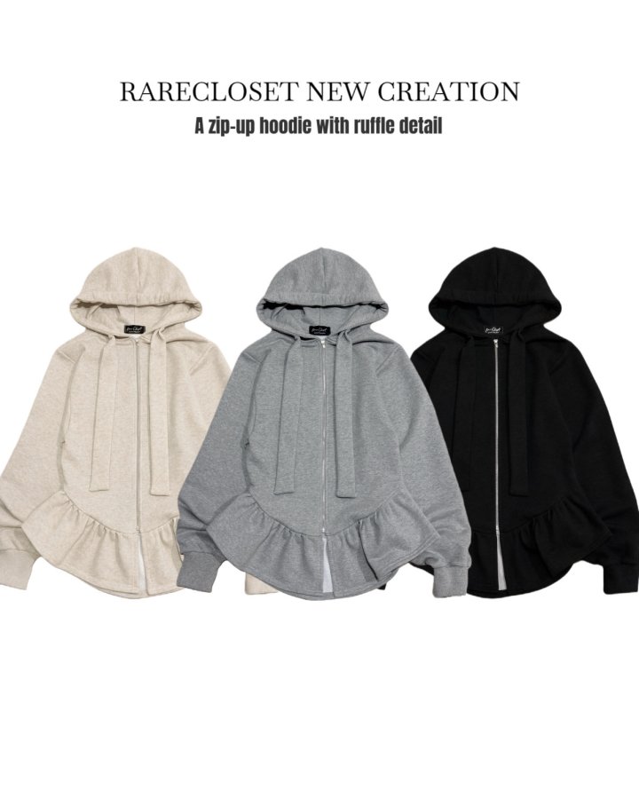 Buffett Hood Zip-Up by Rare Closet for Women - view 6