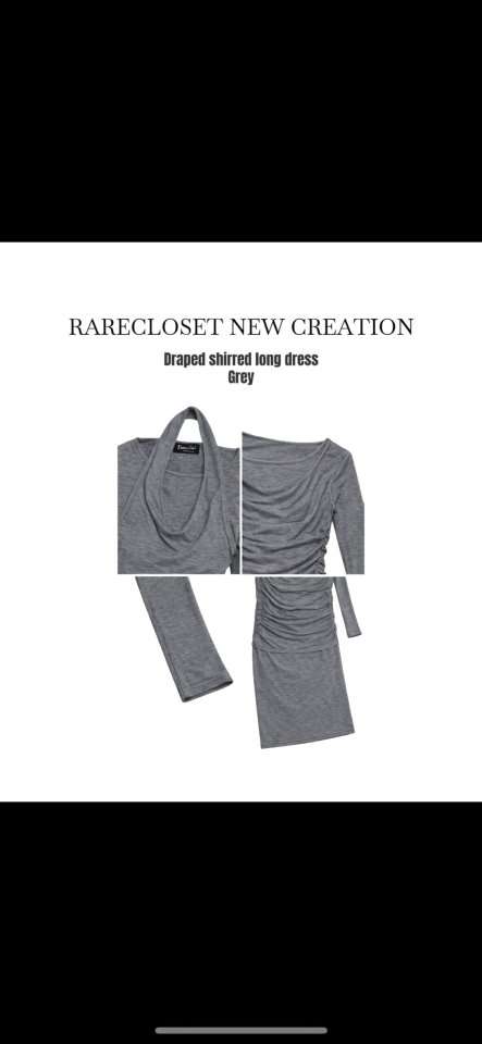 Drape Flare One-piece by Rare Closet for Women - view 8