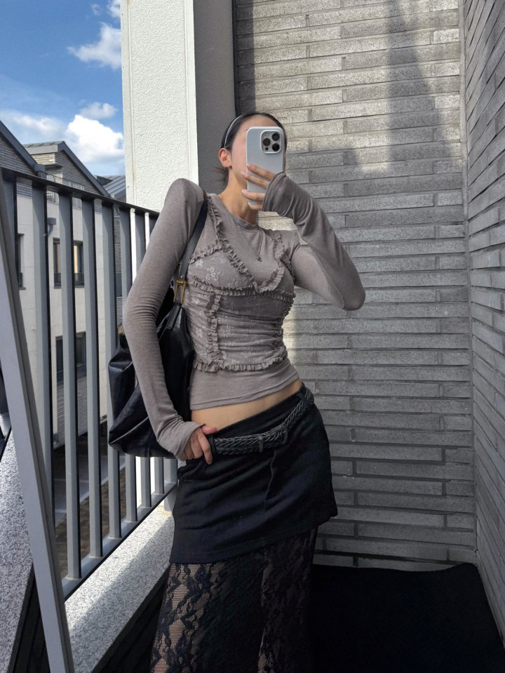 Rare Closet - Korean Women Fashion - #momslook - Opening Bustier Tee - 10