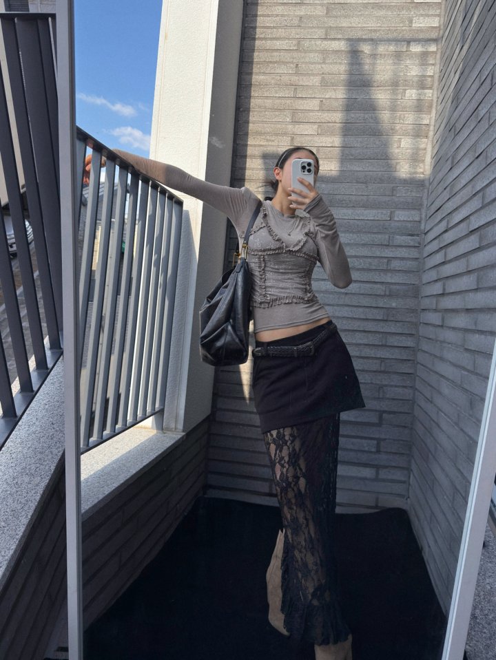 Rare Closet - Korean Women Fashion - #momslook - Opening Bustier Tee - 11