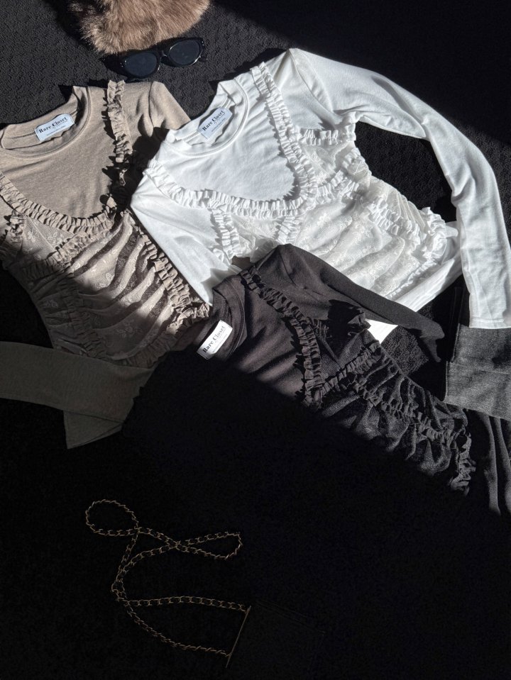 Rare Closet - Korean Women Fashion - #momslook - Opening Bustier Tee - 7