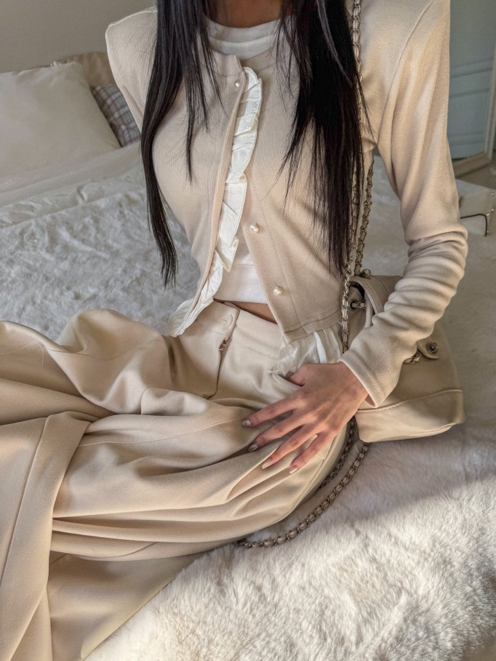 Rare Closet - Korean Women Fashion - #momslook - Freesia Two-Tone Cardigan - 10