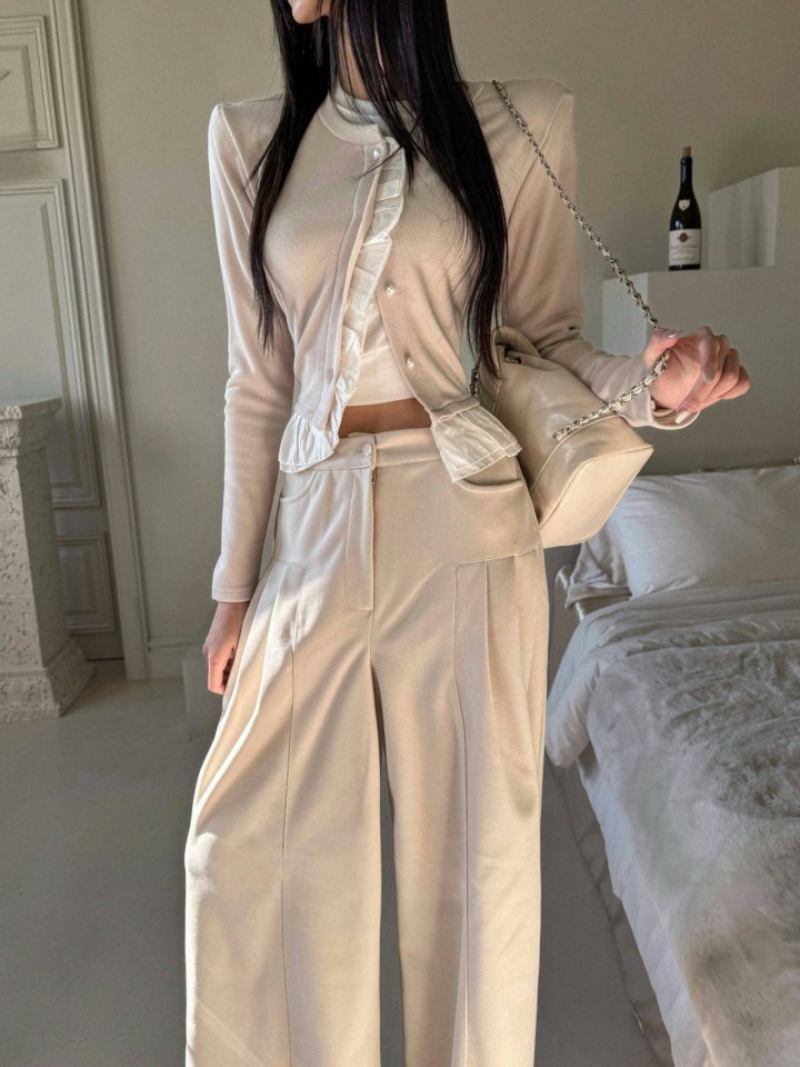 Rare Closet - Korean Women Fashion - #vintageinspired - Freesia Two-Tone Cardigan - 12