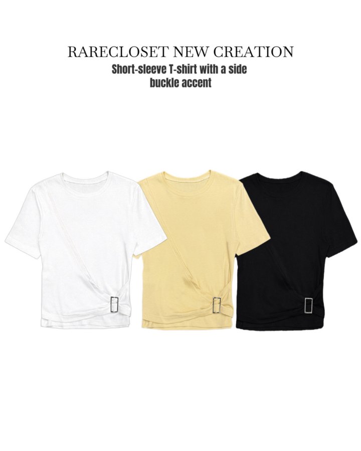 Diagonal Buckle Tee by Rare Closet for Women - view 6