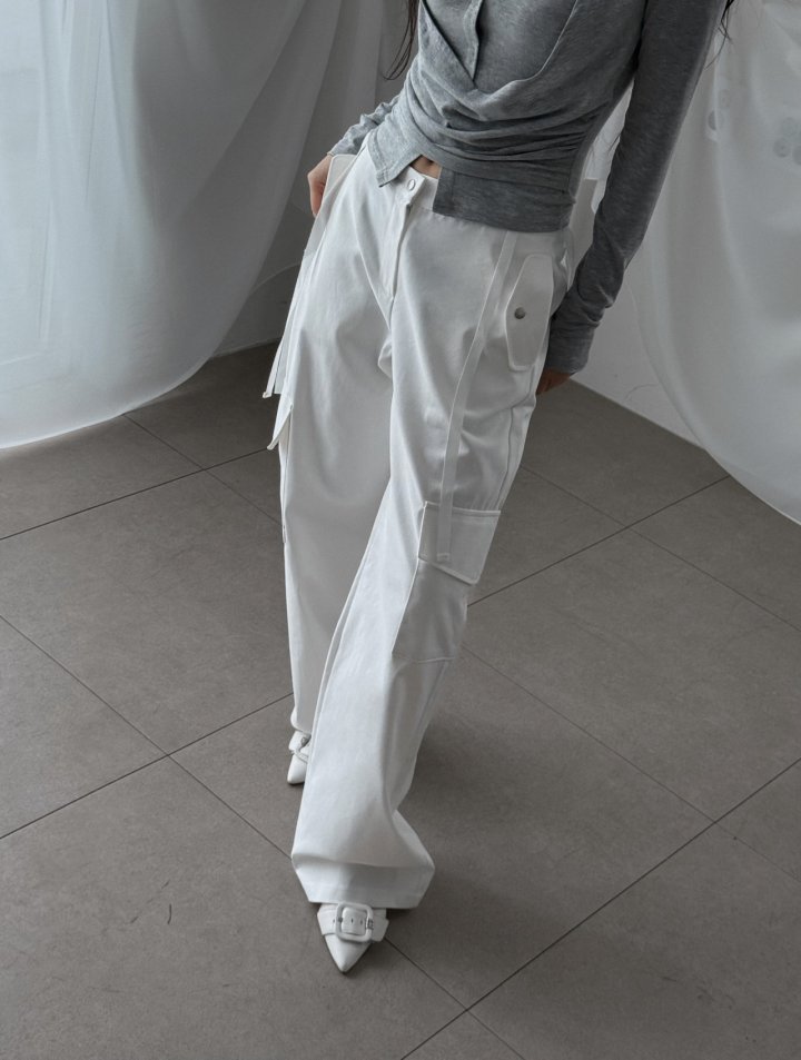Rare Closet - Korean Women Fashion - #womensfashion - Bible Cargo String Pants - 12