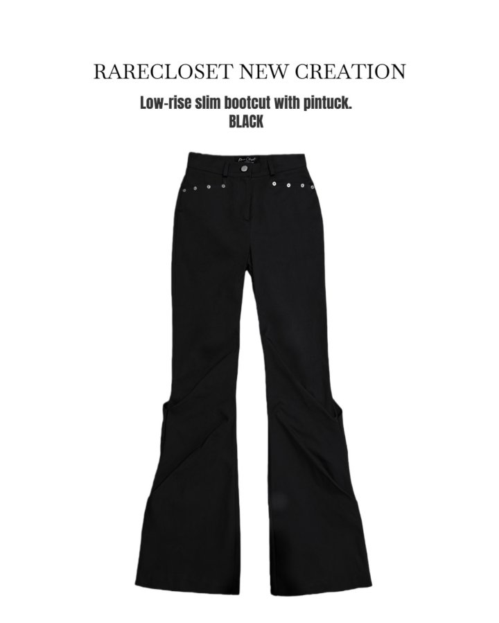 Rare Closet - Korean Women Fashion - #womensfashion - Two Pintuck Bootcut Pants - 6