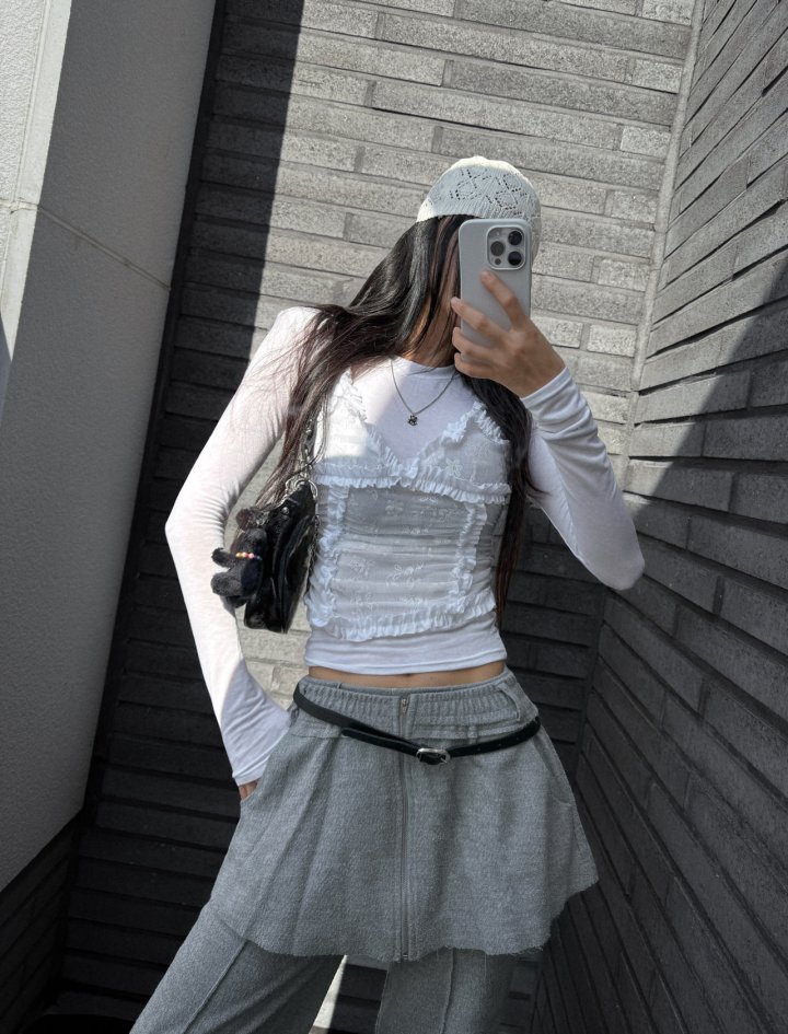 Rare Closet - Korean Women Fashion - #momslook - Opening Bustier Tee - 4