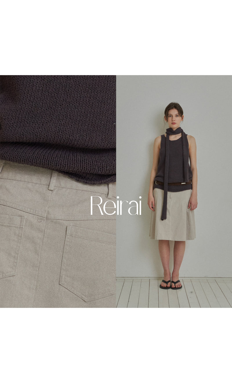 Reirai - Korean Women Fashion - #momslook - Dyed Cotton Pleated Skirt - 11