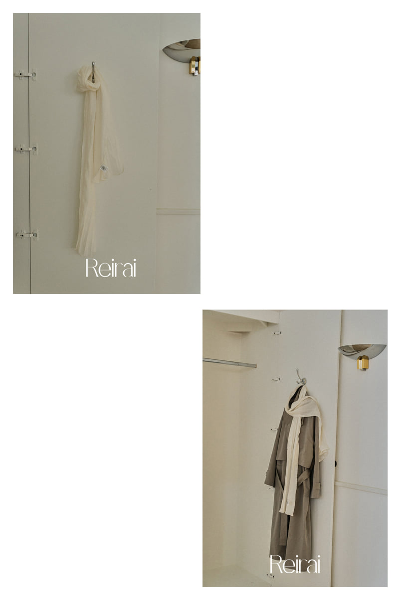 Reirai - Korean Women Fashion - #momslook - Pleated Silk Scarf - 3