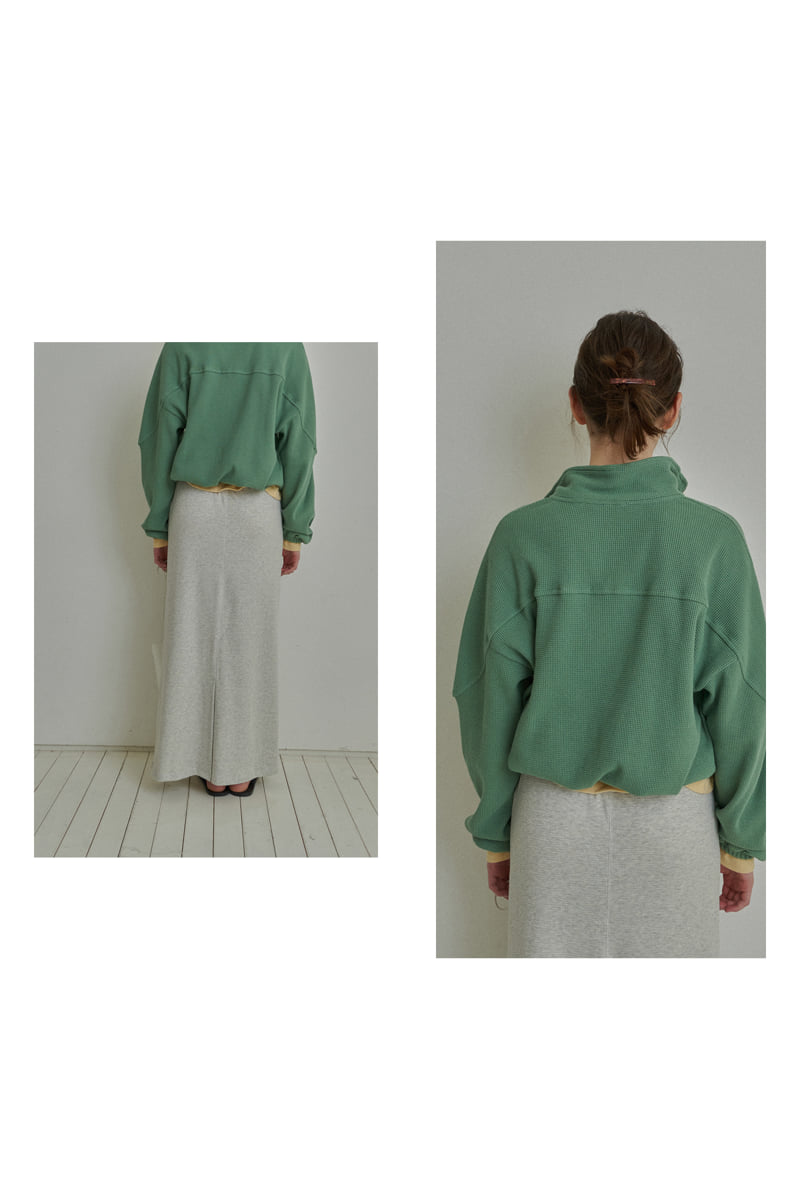 Reirai - Korean Women Fashion - #momslook - Clean Waffle Long Skirt - 5