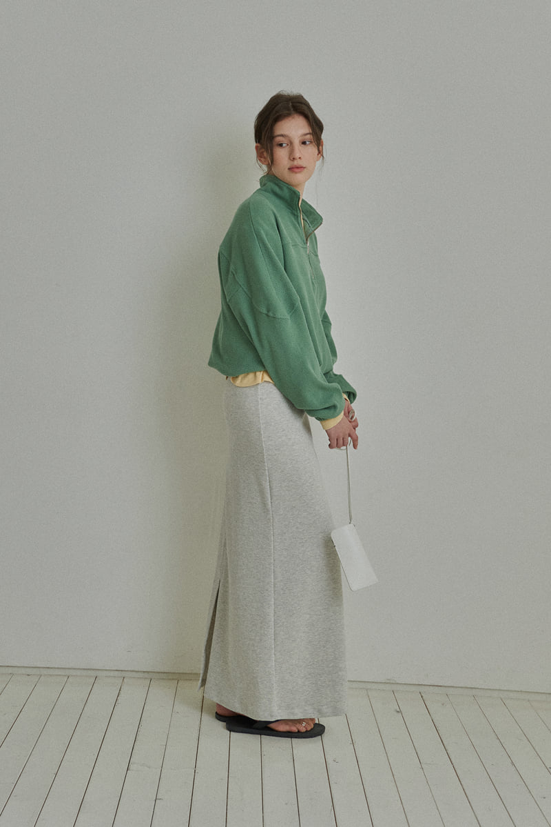 Reirai - Korean Women Fashion - #momslook - Clean Waffle Long Skirt - 7