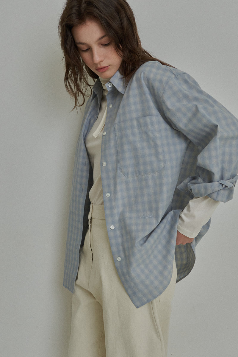 Reirai - Korean Women Fashion - #momslook - Butter Check Shirt - 9