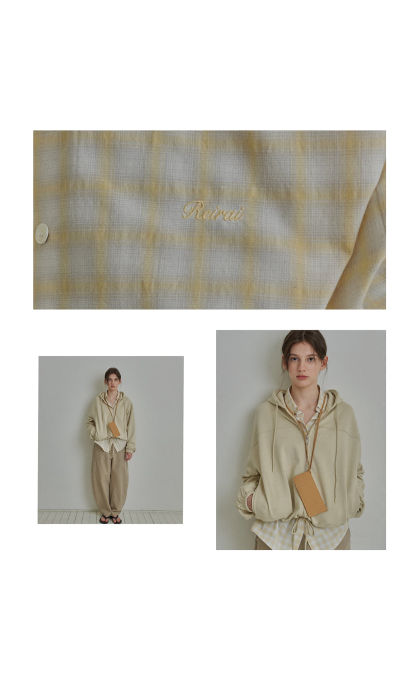Reirai - Korean Women Fashion - #womensfashion - Mellow Dying Hood Zip-up - 4