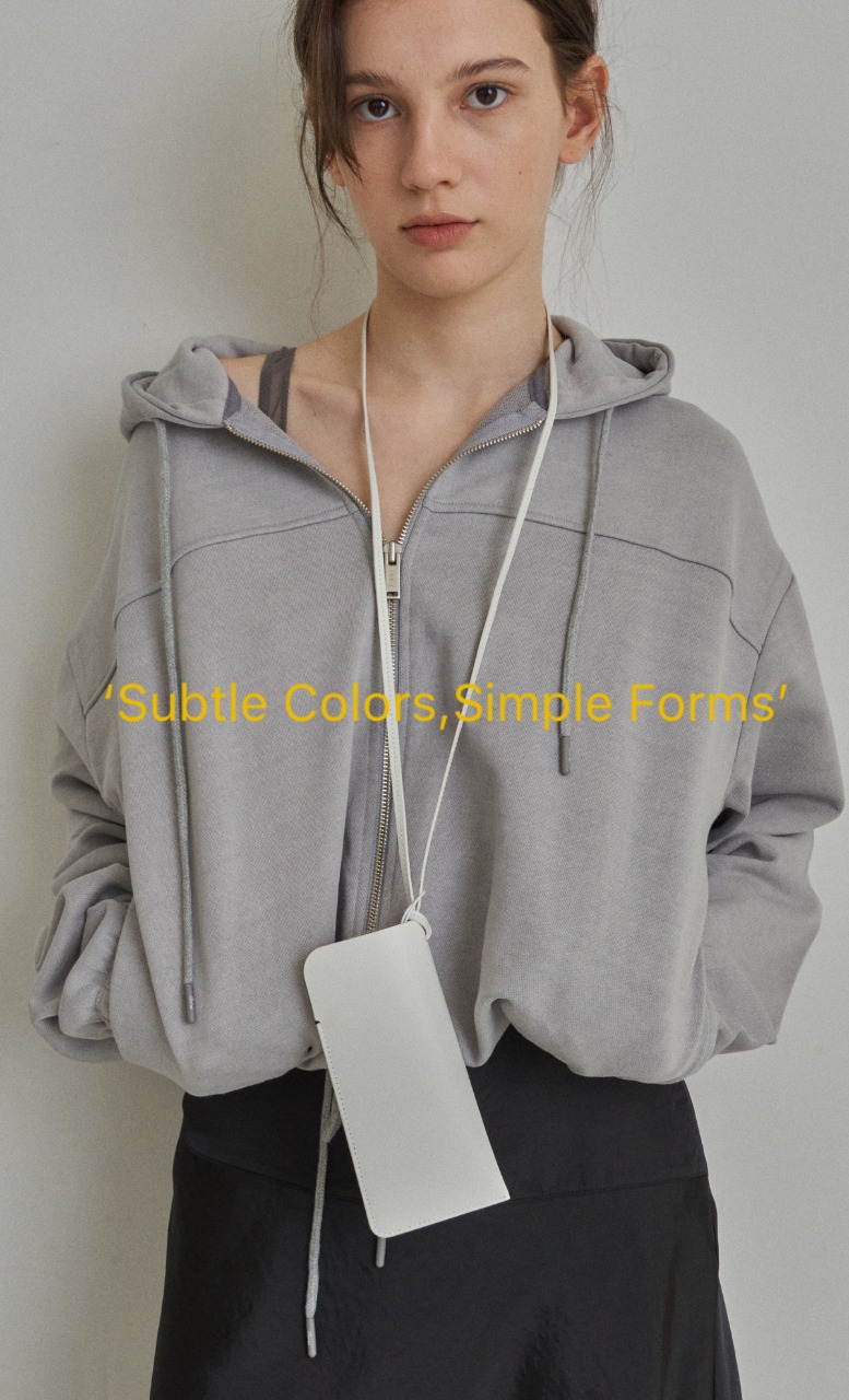 Reirai - Korean Women Fashion - #momslook - Mellow Dying Hood Zip-up