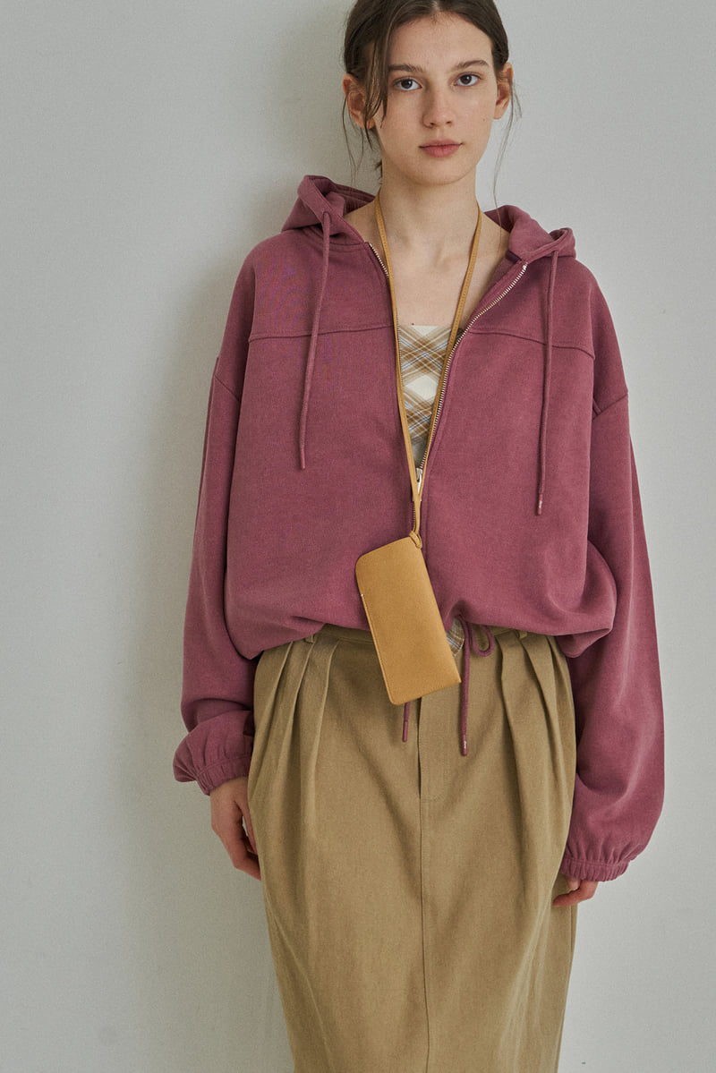 Reirai - Korean Women Fashion - #momslook - Mellow Dying Hood Zip-up - 9