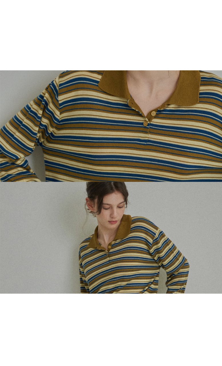 Reirai - Korean Women Fashion - #momslook - RR Striped Knit