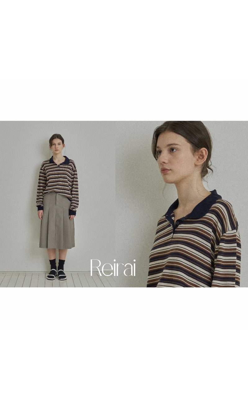 Reirai - Korean Women Fashion - #momslook - RR Striped Knit - 10