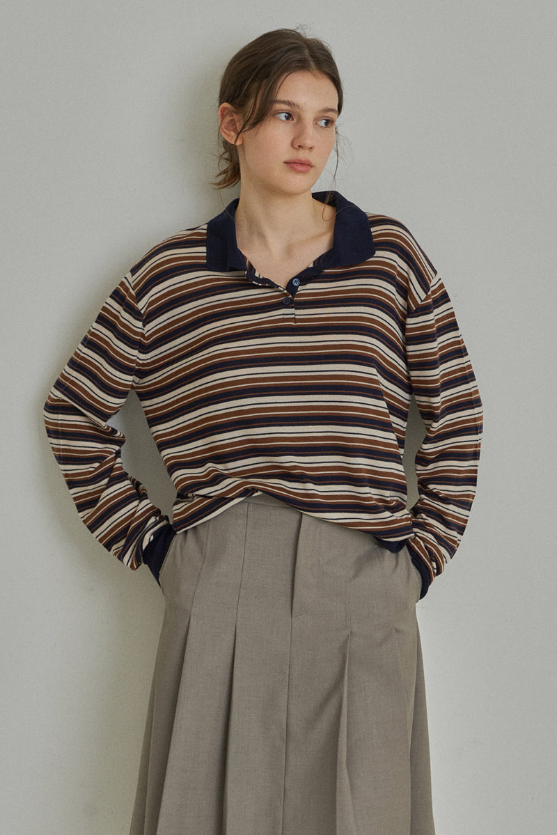 Reirai - Korean Women Fashion - #momslook - RR Striped Knit - 11
