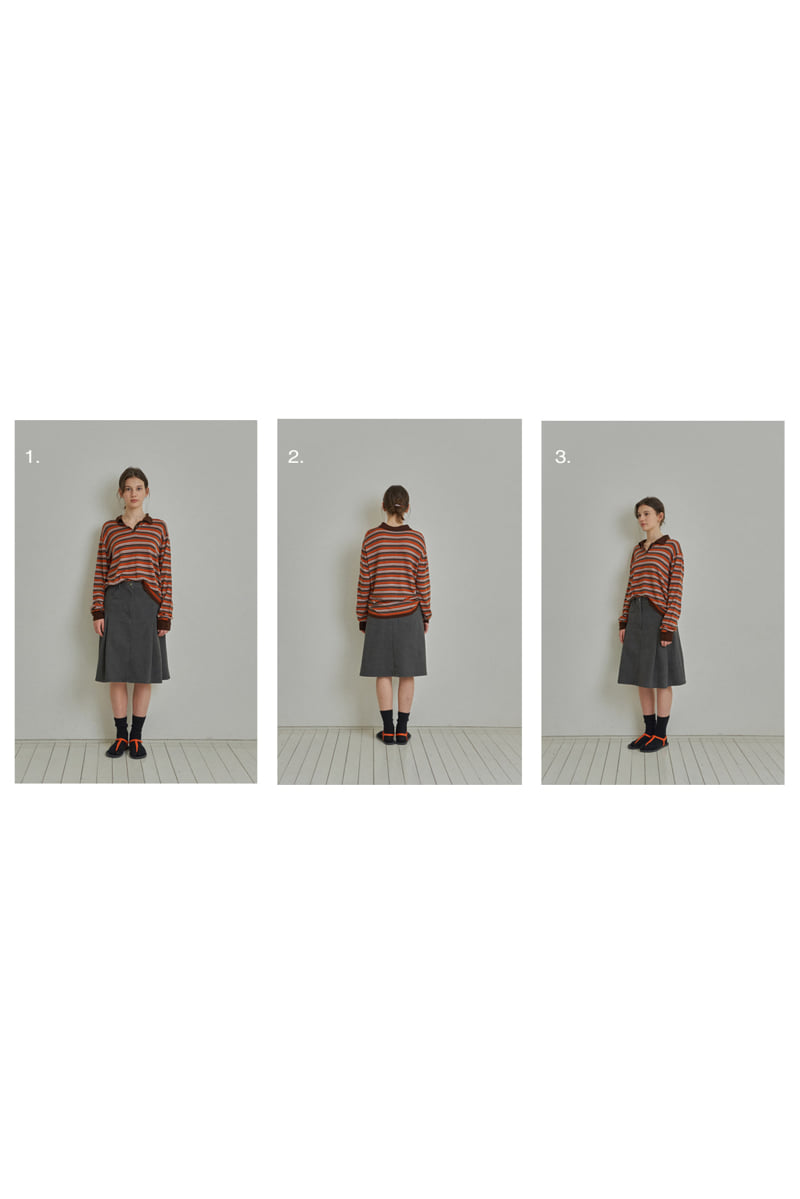 Reirai - Korean Women Fashion - #momslook - RR Striped Knit - 7