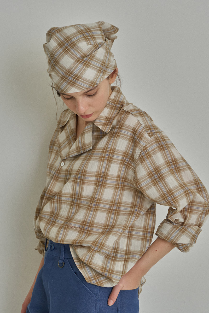 Reirai - Korean Women Fashion - #momslook - Jane Check Shirt - 2