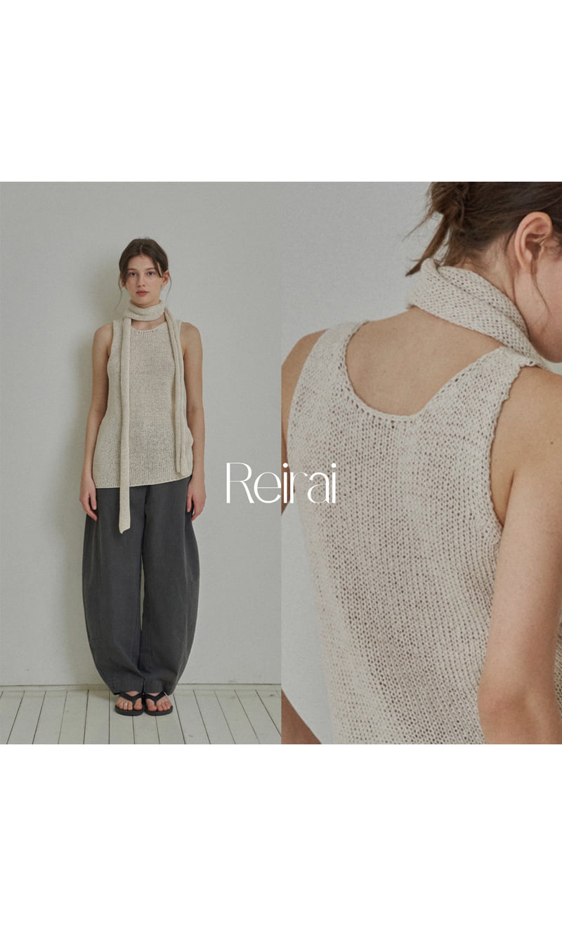 Reirai - Korean Women Fashion - #pursuepretty - Soap Muffler Sleeveless Set - 10