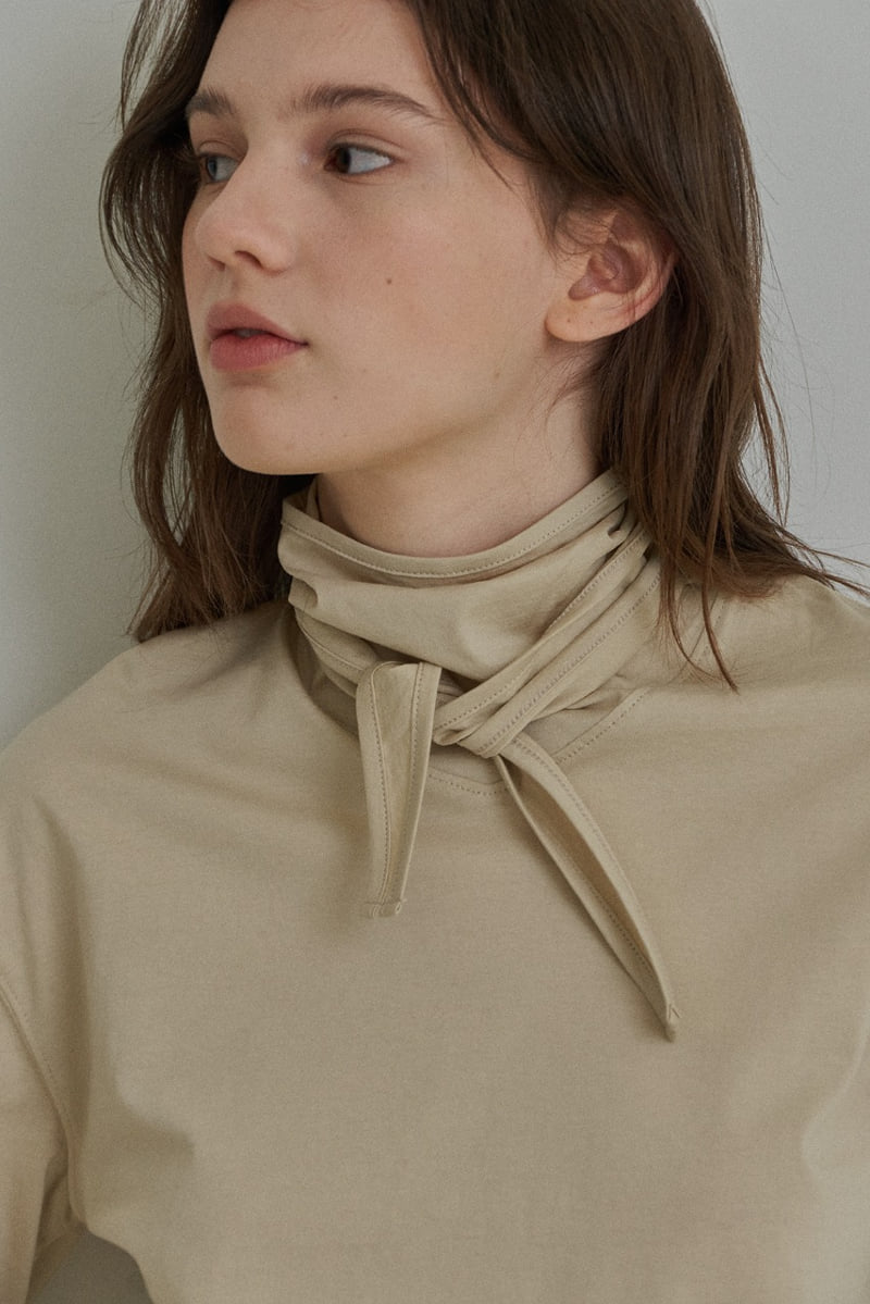 Reirai - Korean Women Fashion - #restrostyle - Maison Scarf Tee