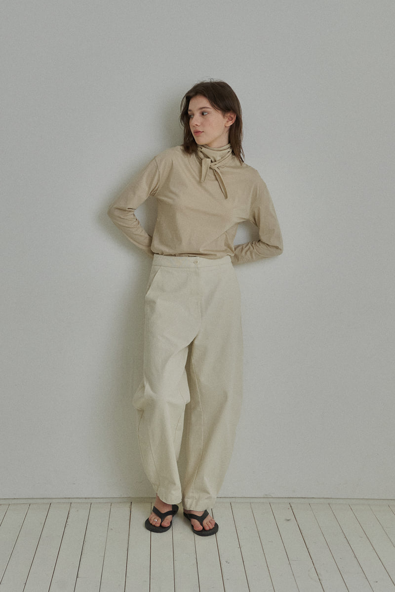 Reirai - Korean Women Fashion - #shopsmall - Maison Scarf Tee - 3